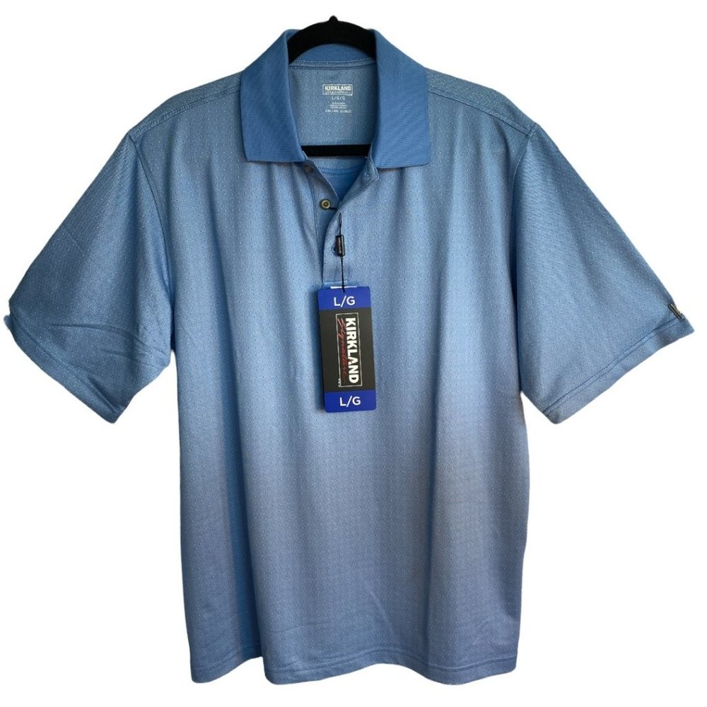 KIRKLAND MEN'S PERFORMANCE POLO / GOLF SHIRT (SZ L) (NWT)